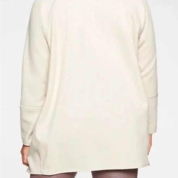 Athleta Cozy Karma Wrap Cardigan Sweater M Cream Oatmeal - Picture 2 of 12